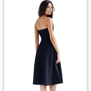 y2k vintage Ruby Rox black strapless dress with lace